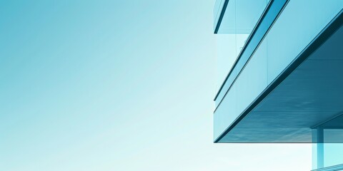 A minimalist design with a light sapphire-blue background, Clean lines and subtle gradients, Modern minimalist style