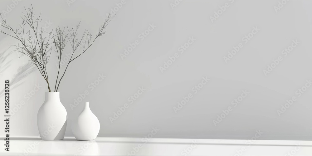 Poster a minimalist design with a light silver background, clean lines and delicate textures, modern minima