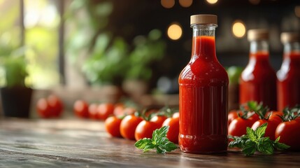 red ketchup isolated on transparent background