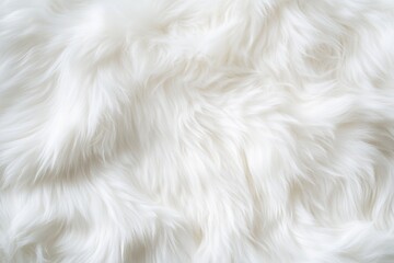 Fototapeta premium Soft white fur texture is highlighted by intense lighting, resulting in bold shadows and a captivating visual contrast between light and dark areas. The surface glows with texture