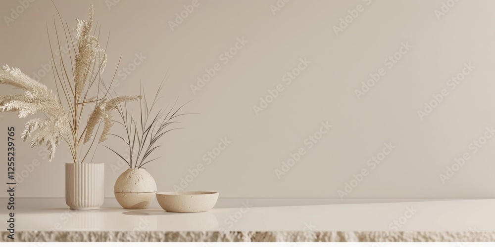 Poster a minimalist design with a light tan background, clean lines and minimal textures, modern minimalist