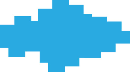 Abstract blue cube composition minimalist standing out from the crowd of colorful cubes.