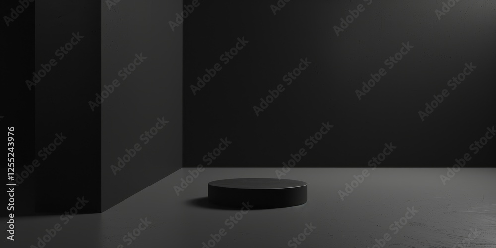 Poster a minimalist design with a pure charcoal background, strong lines and smooth edges, contemporary min