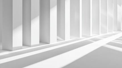Naklejka premium A smooth and clean white gradient background with soft lighting transitions and minimal texture