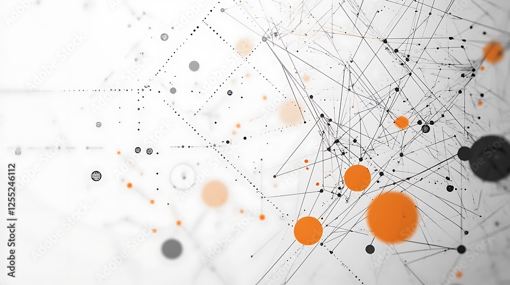 Poster abstract network, digital connections, futuristic background. possible use stock photo