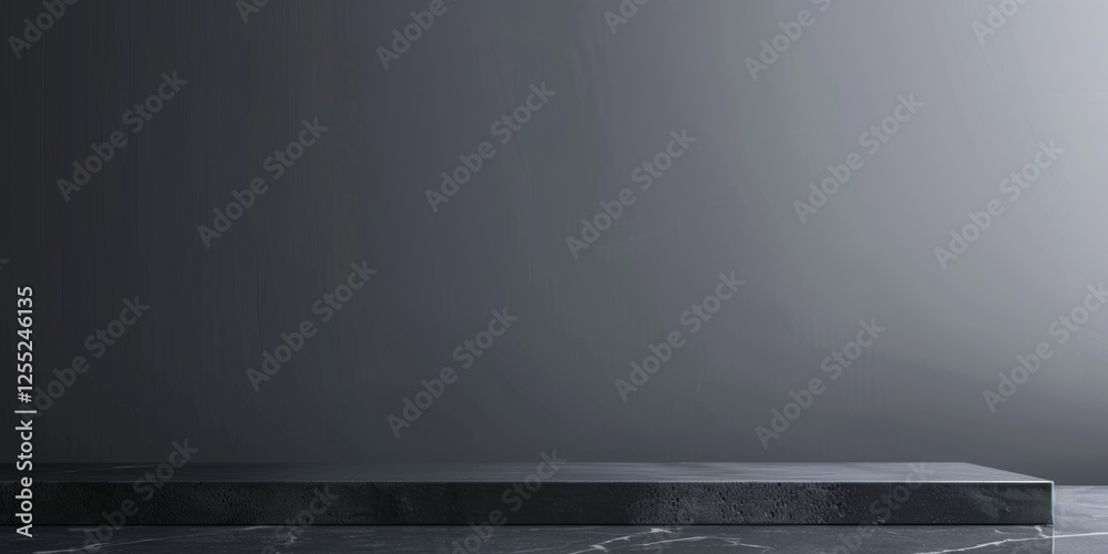 Poster a minimalist design with a pure slate grey background, strong lines and smooth edges, contemporary m