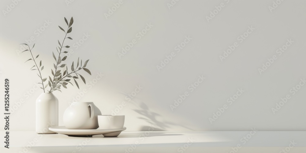 Poster a minimalist design with a pure white background, simple forms and clean edges, contemporary minimal