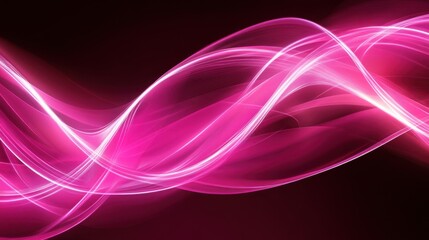 Fototapeta premium A vibrant hot pink glowing background with a futuristic, high-energy aesthetic