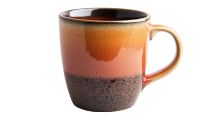 Handcrafted Ceramic Coffee Mug with Unique Gradient Glaze Design
