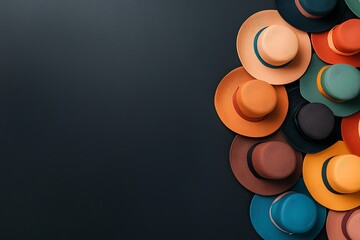 Celebrating st patrick's day with colorful hats festive atmosphere creative display