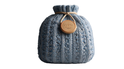 A woolen bag on a transparent background