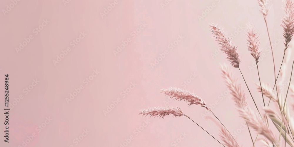 Poster a minimalist design with a soft blush pink background, subtle lines and smooth contrasts, contempora