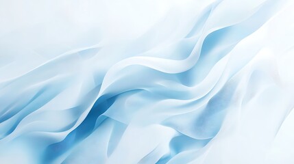 Naklejka premium Light blue fabric folds, smooth texture, drapery. Possible use textile design, fashion, material samples