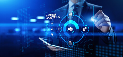 Business analytics BI intelligence Big data analyze concept.