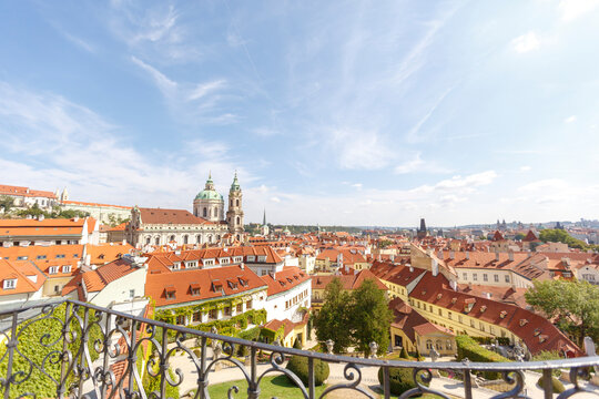 Vrtba Garden in Prague, Czech Republic. Beautiful view 