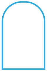 Blue Line of Decorative Gate