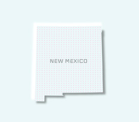 Minimalist New Mexico state map with a clean, stylish design. Perfect for branding, travel, and education.