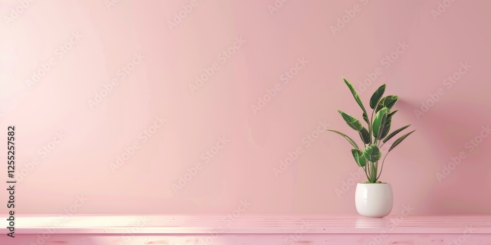 Poster a minimalist design with a soft powder pink background, simple lines and smooth gradients, modern mi