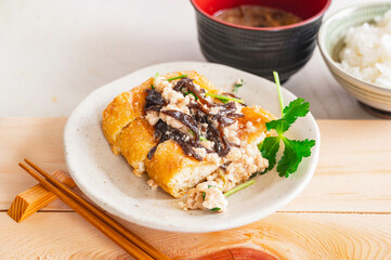 あんかけ油揚げ