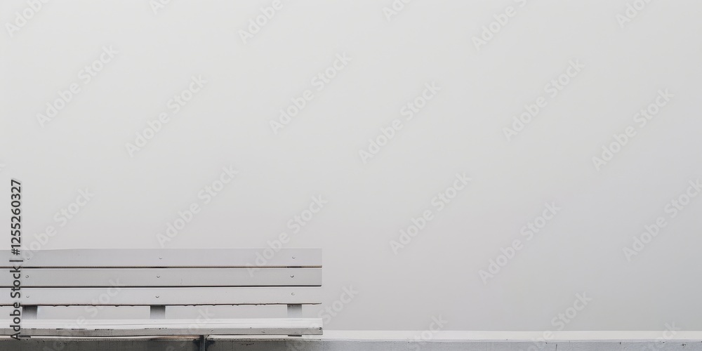 Poster A minimalist design with a stark white backdrop, Clean lines and minimal textures in a structured composition, Modern minimalist style