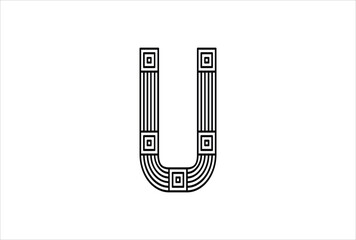 Elegant Letter U logo Vector Template Initial Letter U Logo Design. Creative And Modern U logo