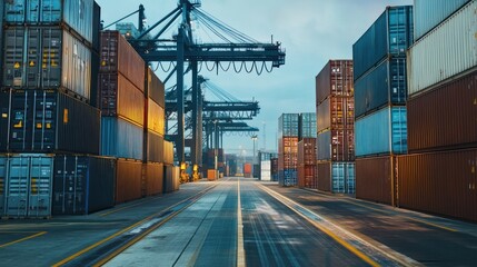Container Port Terminal: Global Trade and Logistics Industry Infrastructure