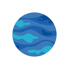 Neptune, Space Vector Illustration, Isolated