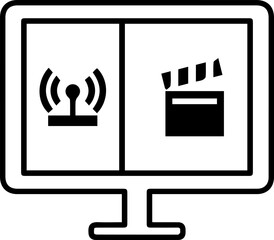 Computer video icon-eps