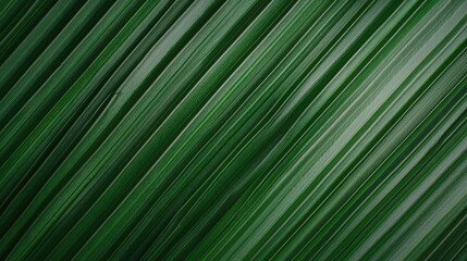 Diagonal green leaf pattern background