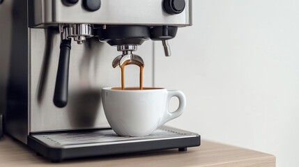 Stainless Steel Coffee Machine Brewing Espresso