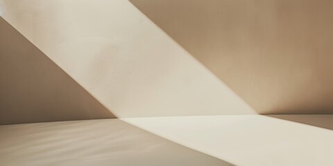 A minimalist layout with a muted beige background, Abstract shapes and clean lines, Contemporary minimalist aesthetic
