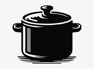 Saucepan Silhouette Vector Unique Designs