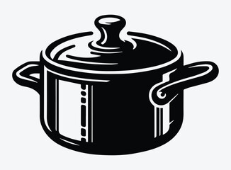 Saucepan Silhouette Vector Unique Designs