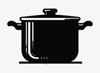Saucepan Silhouette Vector Unique Designs