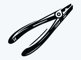 Tongs Silhouette Vector Unique Designs