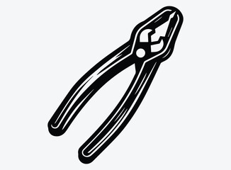 Tongs Silhouette Vector Unique Designs