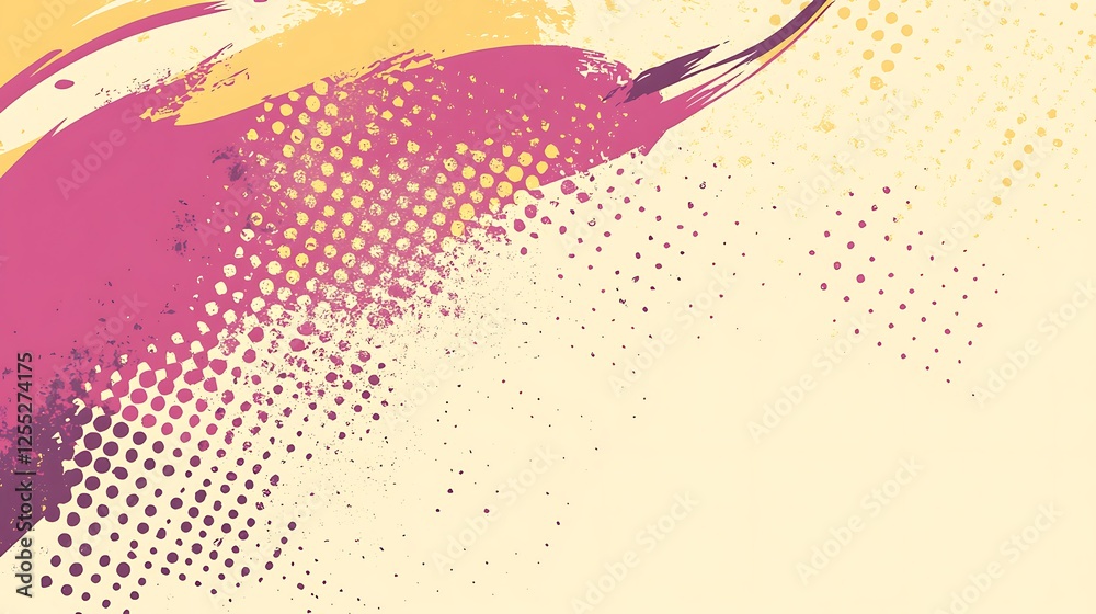 Poster abstract colorful paint strokes background