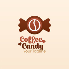 Coffee Candy Logo Design Template. Good for Business, Agency, Community and Organization