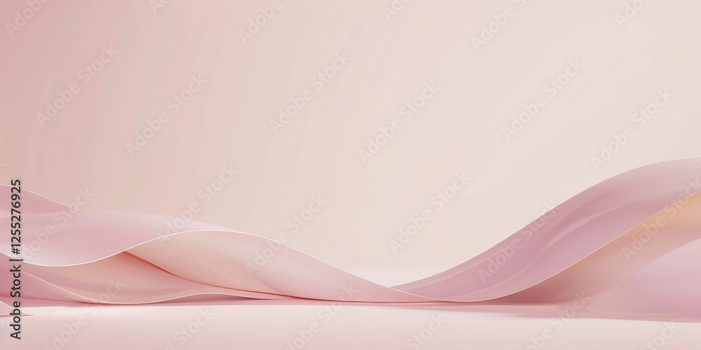Poster a minimalistic aesthetic featuring a light mauve backdrop, subtle curves and clean lines, contempora