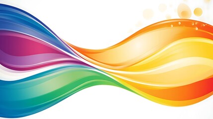 Abstract colorful wavy shapes background