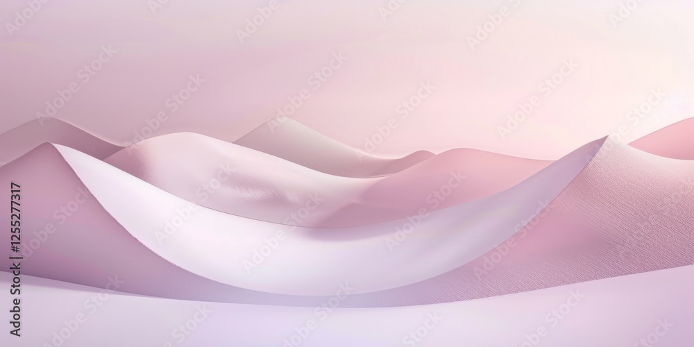 Poster a minimalistic aesthetic featuring a light mauve backdrop, subtle curves and clean lines, contempora