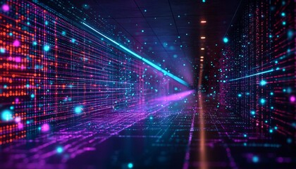 Fondo abstracto de tecnologia, ciencia y computacion en la nube