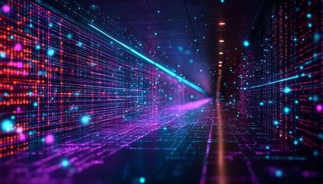 Fondo abstracto de tecnologia, ciencia y computacion en la nube