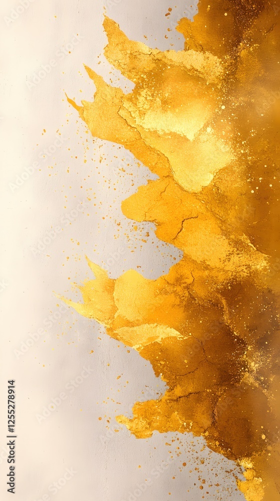 Poster abstract golden texture on light background creating a luxurious and artistic design element