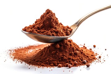 Cocoa Powder Shot Exploding Out of Spoon