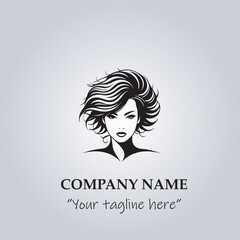 Hair logo company vector illustration
