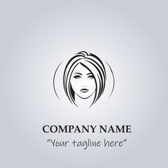 Hair logo company vector illustration
