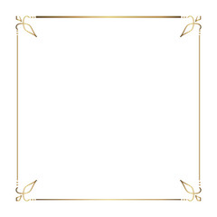 border-ornament-set-gold-vintage-decoration