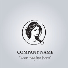 Hair logo company vector illustration
