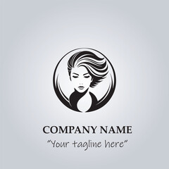Hair logo company vector illustration
